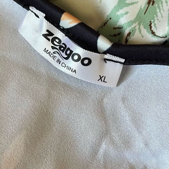 Zeagoo Ruched Bodycon floral Dress - Picture 5 of 5